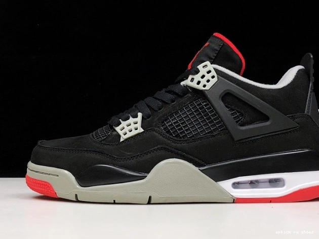 Rep 308497-060 JORDAN 4 BLACK RETRO CEMENT 0817